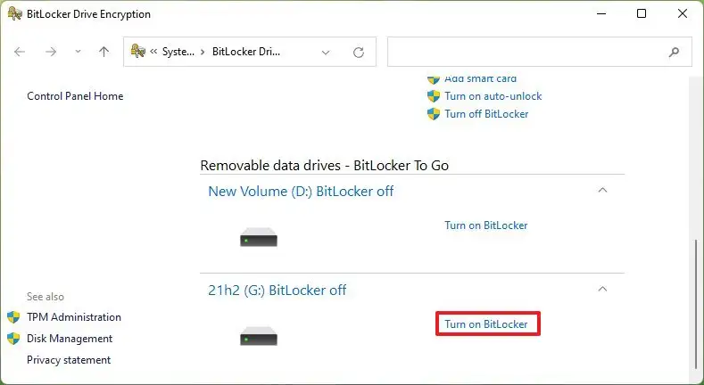 Ako zapnúť alebo vypnúť BitLocker v systéme Windows 11 tiprelay