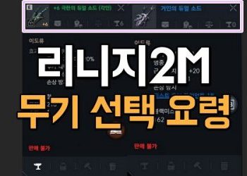 리니지2M-강화-수치로-보는-무기-선택-요령