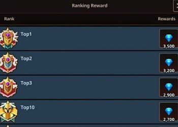 가디언테일즈 아레나와 콜로세움 랭킹에 따른 보석 갯수