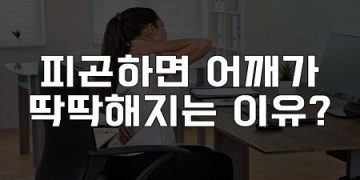 피곤하다 싶으면 어깨가 딱딱해지는 이유