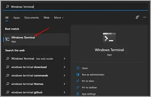 Accesso al BIOS di Windows 11 utilizzando Windows Terminal_1