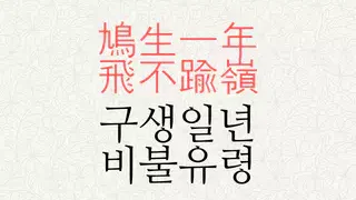 구생일년 비불유령 뜻 – 鳩生一年 飛不踰嶺