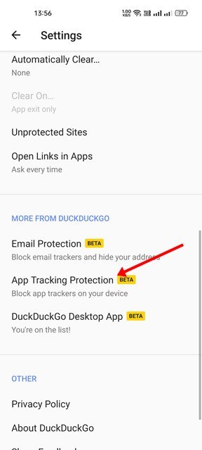 Bescherming tegen app-tracking