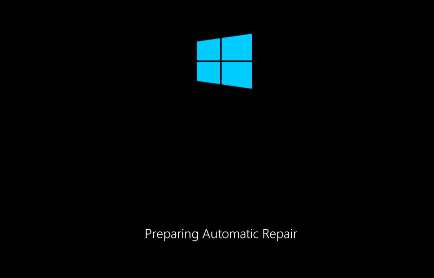 자동 복구 화면 준비 - Windows 10