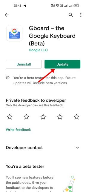 Verfügbare Updates installieren