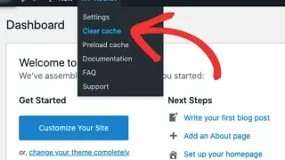 WP Rocket 플러그인 캐시 삭제하는 방법