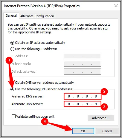 Windows 10 DNS 서버를 변경하는 방법_7