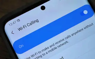 삼성 갤럭시에서 와이파이(WiFi) 통화 활성화 방법
