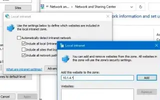 윈도우10 네트워크 파일 액세스 보안 경고 설정 방법