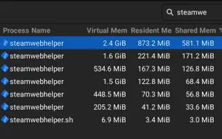 윈도우11에서 Steam Client WebHelper의 높은 CPU 점유율을 수정하는 방법
