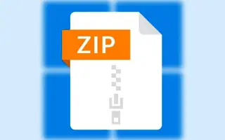 윈도우11에서 ZIP 파일을 암호로 보호된 파일로 만드는 방법