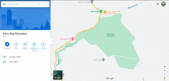 spara nål google map
