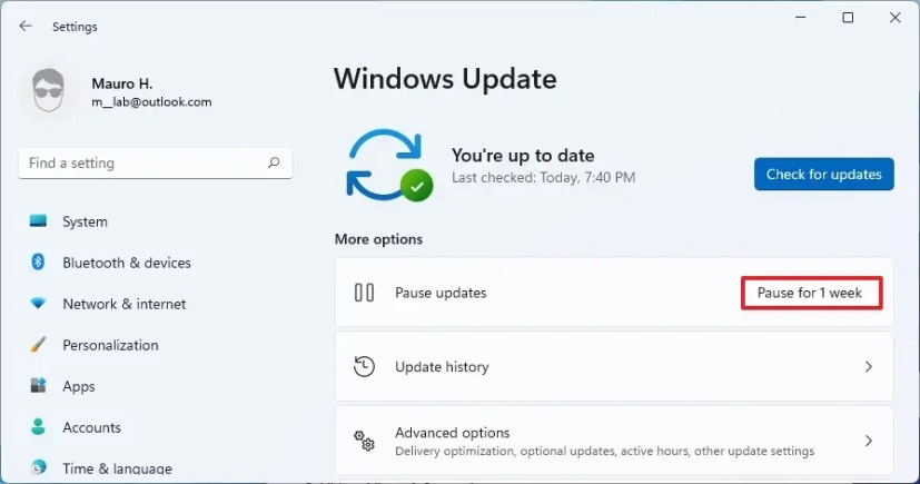 Απενεργοποιήστε τις ενημερώσεις των Windows 11