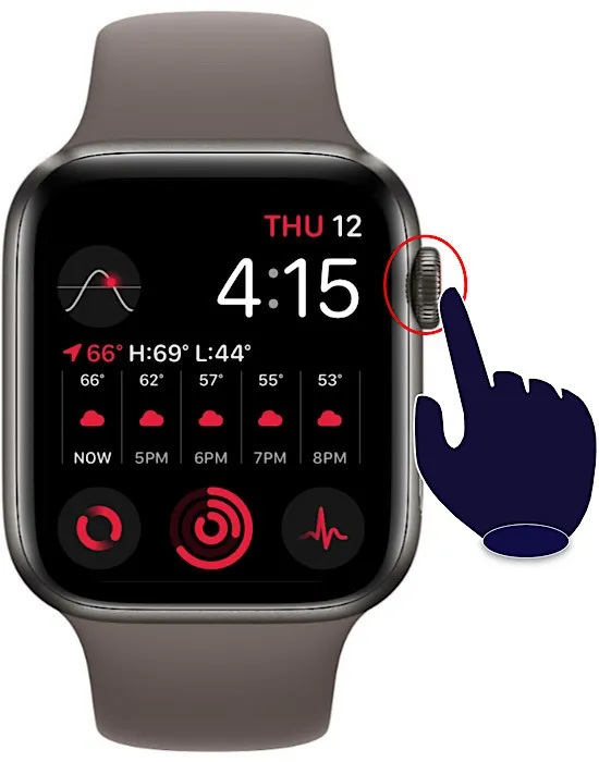 Vương miện kỹ thuật số Apple Watch