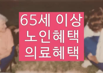65세 이상 노인혜택, 의료 혜택 확인