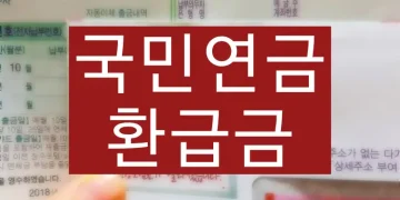 국민연금 환급금을 조회하고 신청하는 방법
