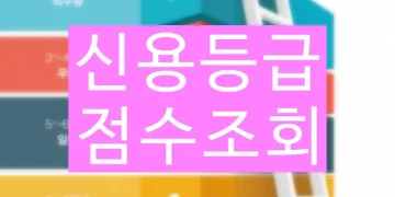 신용등급 점수 조회하기 신용등급 올리는 방법