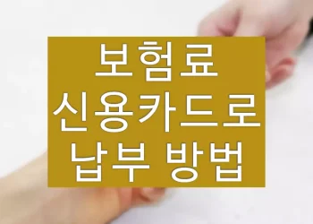 신용카드로 보험료 납부하는 방법, 납부 가능한 보험사