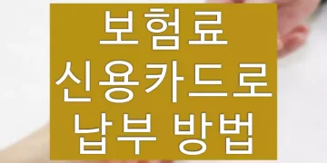 신용카드로 보험료 납부하는 방법, 납부 가능한 보험사