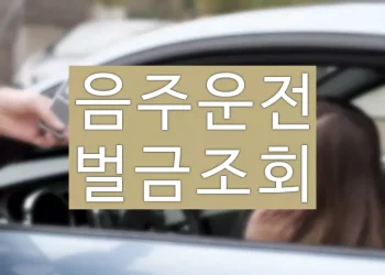 음주운전 벌금 기준, 액수 감면 방법