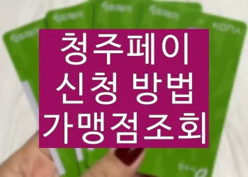 청주페이 신청, 가맹점 조회 방법 (교통카드 택시 혜택)