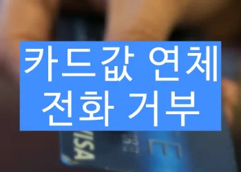 카드사에서 걸려오는 카드값 연체 전화 안 받으면 발생하는 일