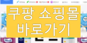 쿠팡 쇼핑몰 바로가기 아이콘 만들기