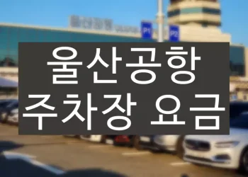 울산공항 주차장 요금 정보 (주차료 할인)