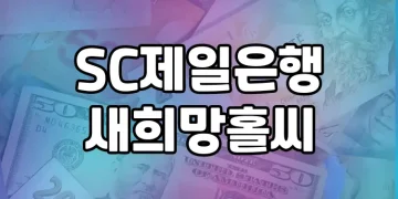 SC제일은행 새희망홀씨 대출 | 대상, 조건, 후기와 함께 알아보기