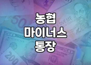 농협 마이너스통장 만들기 완벽 가이드