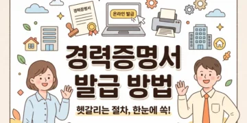 경력증명서 발급 방법
