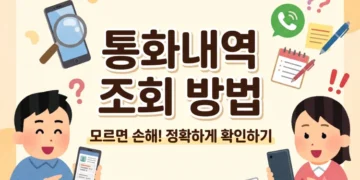 통화내역 조회하는 방법